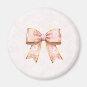 Pink Sakura Ribbon – Japanese-Inspired Magnet (Vorne)