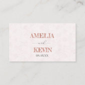 Pink Sakura Ribbon – Japanese-Inspired Platzkarte (Rückseite)