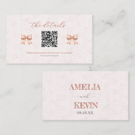 Pink Sakura Ribbon – Japanese-Inspired Platzkarte