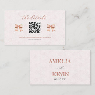 Pink Sakura Ribbon – Japanese-Inspired Platzkarte