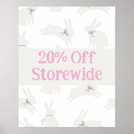 Pink Sale, 20% Rabatt auf Poster, Osterverkauf Poster