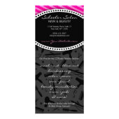 Pink-Salon-Kupons Werbekarte (Hinten)