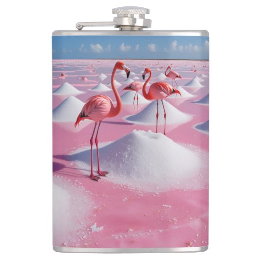 Pink salt flats flachmann (Vorderseite)