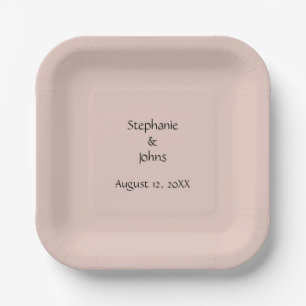 Pink Salt Wedding Custom Couple Name Monogram Cool Pappteller