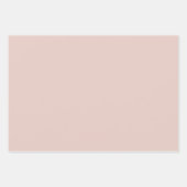 Pink Salt Wedding Einfach Schlichte Bridal Farbe Geschenkpapier Set (Vorderseite 3)