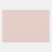 Pink Salt Wedding Einfach Schlichte Bridal Farbe Geschenkpapier Set (Vorderseite)