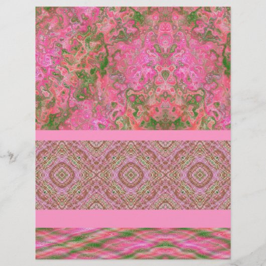 Pink Sampler Bulk Scrapbook Paper Pages Flyer (Vorne)