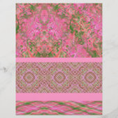 Pink Sampler Bulk Scrapbook Paper Pages Flyer (Hinten)