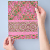 Pink Sampler Bulk Scrapbook Paper Pages Flyer (Hand)