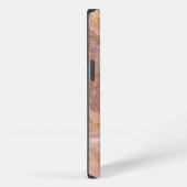 Pink Sandstone Agate Marble Abstrakt Name Monogram iPhone Hülle (Rechte Seite)