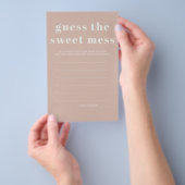 Pink Sandstone Baby Showrate Sweet Mess Game Flyer (Handgriff)