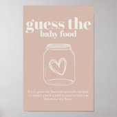 Pink Sandstone Typografie Baby Guess Baby Food Poster (Vorne)