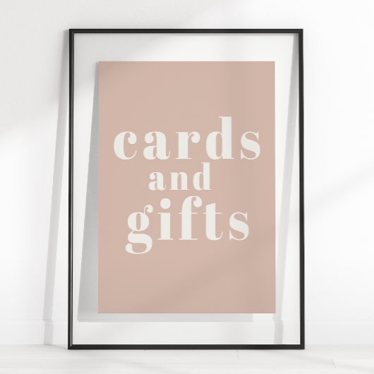 Pink Sandstone Typografie Kinderduschkarten Gesche Poster