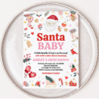 Pink Santa Baby Dusche