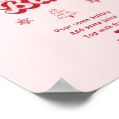 Pink Santa Baby Weihnachtsdusche Momosa Bar Poster (Ecke)