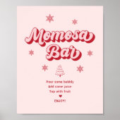 Pink Santa Baby Weihnachtsdusche Momosa Bar Poster (Vorne)