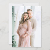 Pink Santa Baby Weihnachtskleidung Kinderdusche Einladung (Rückseite)