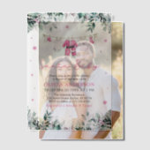 Pink Santa Baby Weihnachtskleidung Kinderdusche Pergament Einladungen (Versatz (Ehepaar))