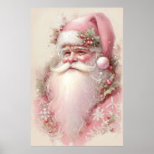Pink Santa Christmas Poster (Vorne)
