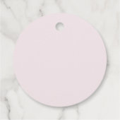 Pink Santa Claus Geschenkanhänger (Rückseite)