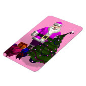 Pink Santa Claus Magnet (Linke Seite)