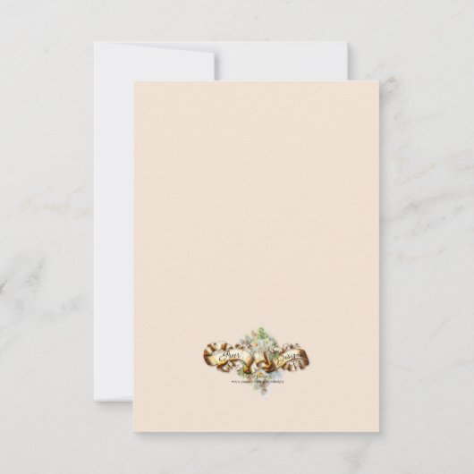 Pink Santa Claus Weihnachten Viktorianischer Stil Dankeskarte (Rückseite)