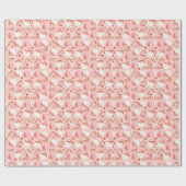 Pink Santa Clause Geschenkpapier (Flach)