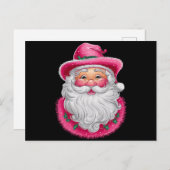 Pink Santa Retro Weihnachten Matching Family Party (Vorne/Hinten)