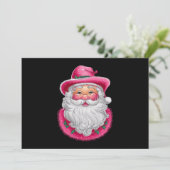 Pink Santa Retro Weihnachten Matching Family Party (Stehend Vorderseite)