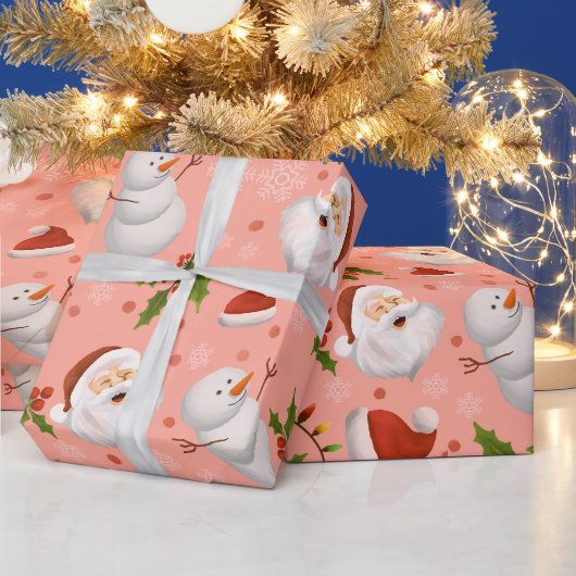 Pink Santa Weihnachtsgeschenk Packpapiere Geschenkpapier (Feiertage)