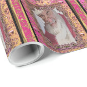 Pink Santa's geheimnisvolle Viktorianische Weihnac Geschenkpapier (Rolleneckpunkt)
