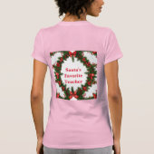 Pink Santa's Lieblings-Lehrer-T - Shirt (Rückseite)