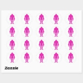 Pink Sasquatch Stickers (Blatt)