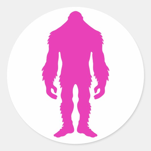 Pink Sasquatch Stickers (Vorderseite)