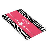 Pink Sassy Star Zebra Premium Magnet (Rechte Seite)