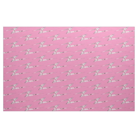 Pink Satin Lightning Bolts Fabric Stoff (Yard (91,4 cm))