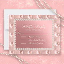 Pink Satin Pearls Quinceañera UAWG Postcard