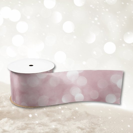 Pink Satin Ribbon Bokeh Pattern Satinband