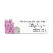 Pink Save The Date Custom Name Return Address (Vorne)