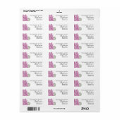 Pink Save The Date Custom Name Return Address (Vorne)