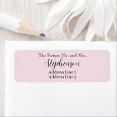 Pink Save The Date Custom Name Return Address (Insitu)