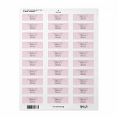 Pink Save The Date Custom Name Return Address (Vorne)