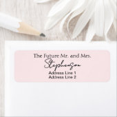 Pink Save The Date Custom Name Return Address (Insitu)
