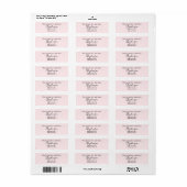 Pink Save The Date Custom Name Return Address (Vorne)