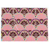 Pink Scallop Gift Bag Große Geschenktüte (Rückseite)