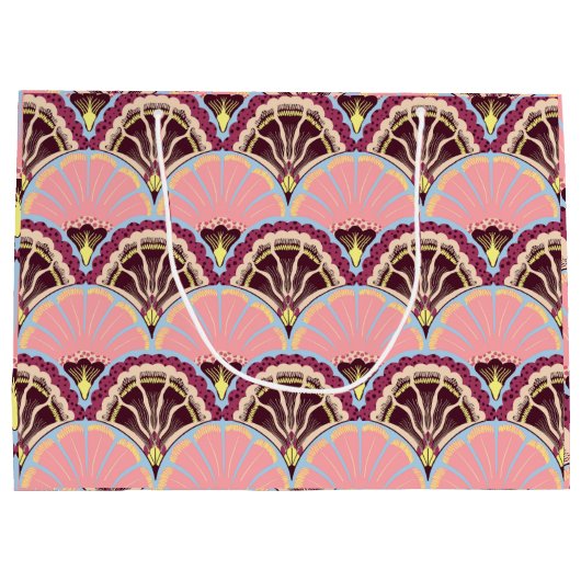 Pink Scallop Gift Bag Große Geschenktüte (Rückseite)