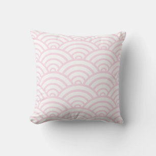 Pink Scallop Muster Kissen