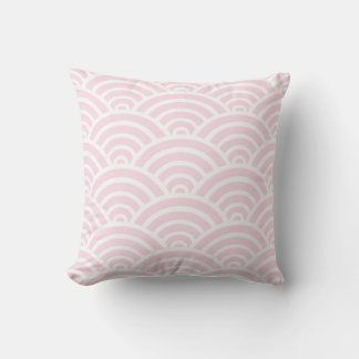 Pink Scallop Muster Kissen
