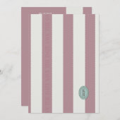 Pink Scallotion Edge Save the Date Einladung (Vorne/Hinten)