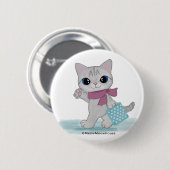 Pink Scarf Car Button (Vorne & Hinten)